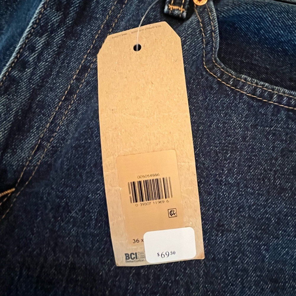 NWT Levi’s Mens 505 Regular Fit Medium Stonewash Non-Stretch Denim Jeans 36 x 29 - Picture 7 of 16